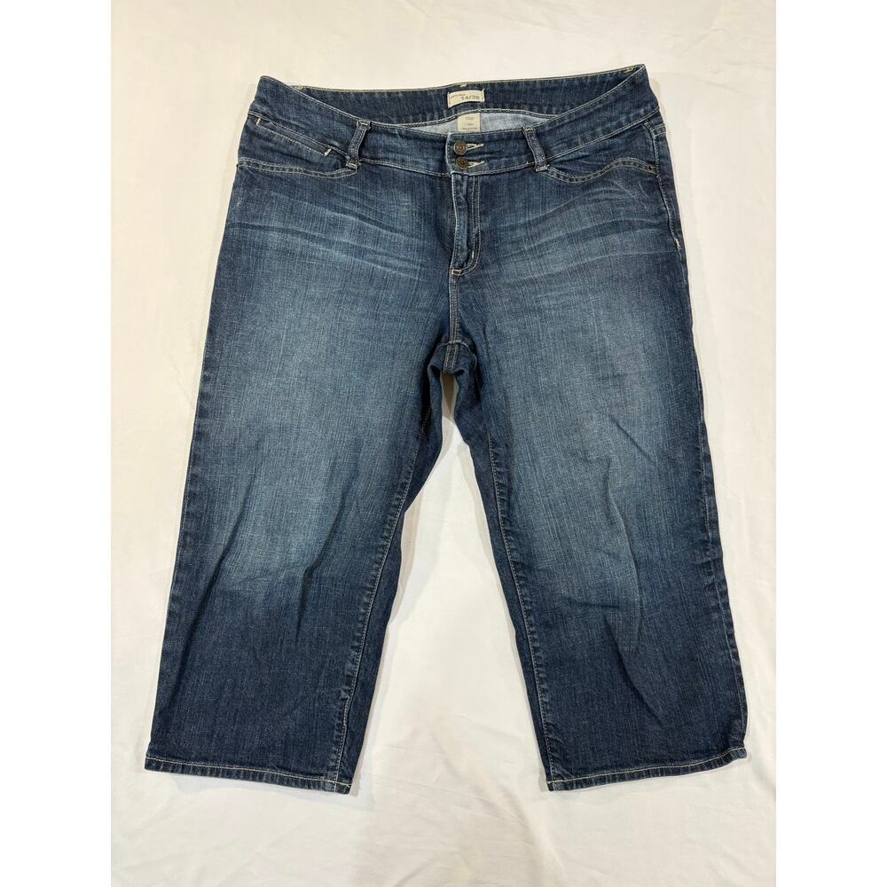 Gap Curvy Flare Capri Bermuda Denim Jeans Size 14/32